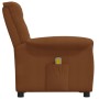 Sillón de masaje tela de microfibra marrón de vidaXL, Sillones de masaje eléctricos - Ref: Foro24-338936, Precio: 189,76 €, D...