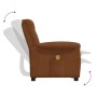 Sillón de masaje tela de microfibra marrón de vidaXL, Sillones de masaje eléctricos - Ref: Foro24-338936, Precio: 189,76 €, D...