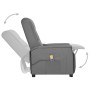 Sillón de masaje de cuero sintético gris de vidaXL, Sillones de masaje eléctricos - Ref: Foro24-338953, Precio: 202,47 €, Des...