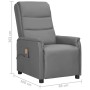 Sillón de masaje de cuero sintético gris de vidaXL, Sillones de masaje eléctricos - Ref: Foro24-338953, Precio: 202,47 €, Des...