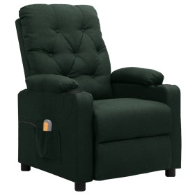 Sillón de masaje de tela verde oscuro de vidaXL, Sillones de masaje eléctricos - Ref: Foro24-339118, Precio: 220,99 €, Descue...