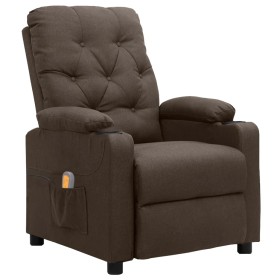 Brown fabric electric massage chair by vidaXL, Electric massage chairs - Ref: Foro24-339116, Price: 223,99 €, Discount: %