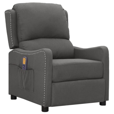 Sillón de masaje de tela gris oscuro de vidaXL, Sillones de masaje eléctricos - Ref: Foro24-339031, Precio: 179,99 €, Descuen...