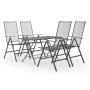 5-piece anthracite steel garden dining furniture set by vidaXL, Garden sets - Ref: Foro24-3074493, Price: 304,99 €, Discount: %