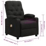 Sillón de masaje de tela negro de vidaXL, Sillones de masaje eléctricos - Ref: Foro24-339114, Precio: 222,99 €, Descuento: %