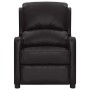 Sillón reclinable de cuero sintético negro brillante de vidaXL, Sillones de masaje eléctricos - Ref: Foro24-339042, Precio: 1...