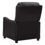 Sillón reclinable de cuero sintético negro brillante de vidaXL, Sillones de masaje eléctricos - Ref: Foro24-339042, Precio: 1...