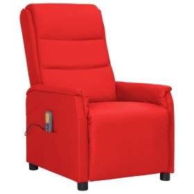 Sillón de masaje de cuero sintético rojo de vidaXL, Sillones de masaje eléctricos - Ref: Foro24-338954, Precio: 153,99 €, Des...