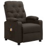 Sillón de masaje eléctrico tela marrón oscuro de vidaXL, Sillones de masaje eléctricos - Ref: Foro24-339117, Precio: 223,99 €...