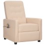 Cream fabric massage chair by vidaXL, Electric massage chairs - Ref: Foro24-338999, Price: 172,33 €, Discount: %