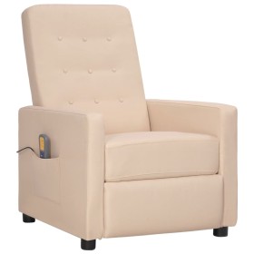 Cream fabric massage chair by vidaXL, Electric massage chairs - Ref: Foro24-338999, Price: 172,99 €, Discount: %