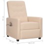 Cream fabric massage chair by vidaXL, Electric massage chairs - Ref: Foro24-338999, Price: 172,33 €, Discount: %