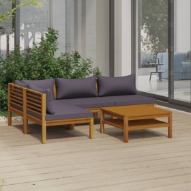 Gartenmöbel 5 Stück Kissen aus massivem Akazienholz von vidaXL, Gartensets - Ref: Foro24-3086919, Preis: 607,04 €, Rabatt: %