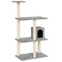 Rascador para gatos con postes de sisal gris claro 119 cm de vidaXL, Mobiliario para gatos - Ref: Foro24-171519, Precio: 46,2...