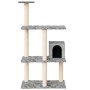 Rascador para gatos con postes de sisal gris claro 119 cm de vidaXL, Mobiliario para gatos - Ref: Foro24-171519, Precio: 46,2...