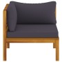 Garden furniture 3 pcs cushions solid acacia wood by vidaXL, Garden sets - Ref: Foro24-3086921, Price: 427,51 €, Discount: %