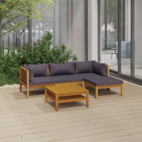 Garden furniture 5 pcs cushions solid acacia wood by vidaXL, Garden sets - Ref: Foro24-3086895, Price: 623,99 €, Discount: %