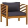 Garden furniture 7 pcs cushions solid acacia wood by vidaXL, Garden sets - Ref: Foro24-3086922, Price: 1,00 €, Discount: %