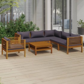 Garden furniture 7 pcs cushions solid acacia wood by vidaXL, Garden sets - Ref: Foro24-3086906, Price: 1,00 €, Discount: %