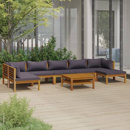 Garden furniture 8 pcs cushions solid acacia wood by vidaXL, Garden sets - Ref: Foro24-3086923, Price: 1,00 €, Discount: %