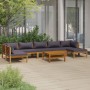 Garden furniture 8 pcs cushions solid acacia wood by vidaXL, Garden sets - Ref: Foro24-3086923, Price: 1,00 €, Discount: %