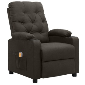 Taupe gray fabric reclining massage chair by vidaXL, Electric massage chairs - Ref: Foro24-339120, Price: 223,99 €, Discount: %