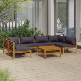 Garden furniture 7 pcs cushions solid acacia wood by vidaXL, Garden sets - Ref: Foro24-3086915, Price: 941,45 €, Discount: %