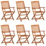 7-piece solid acacia wood garden dining set by vidaXL, Garden sets - Ref: Foro24-3086970, Price: 483,06 €, Discount: %