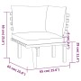 6-piece garden furniture set with solid acacia wood and cushions by vidaXL, Garden sets - Ref: Foro24-3087004, Price: 430,26 ...