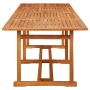 Set de comedor para jardín 11 piezas madera maciza de acacia de vidaXL, Conjuntos de jardín - Ref: Foro24-3086990, Precio: 79...