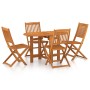 Gartenesszimmer 5-teilig aus massivem Akazienholz von vidaXL, Gartensets - Ref: Foro24-3086969, Preis: 309,38 €, Rabatt: %