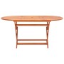 Set de comedor de jardín 9 pzas madera eucalipto textilene gris de vidaXL, Conjuntos de jardín - Ref: Foro24-3086961, Precio:...