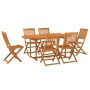 Set de comedor de jardín 7 piezas madera maciza de acacia de vidaXL, Conjuntos de jardín - Ref: Foro24-3086972, Precio: 482,2...