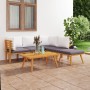 Garden furniture 6 pieces with cushions solid acacia wood by vidaXL, Garden sets - Ref: Foro24-3087005, Price: 430,26 €, Disc...