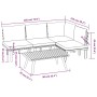 Muebles de jardín 5 piezas con cojines madera maciza de acacia de vidaXL, Conjuntos de jardín - Ref: Foro24-3087028, Precio: ...