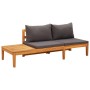 Garden furniture 3 pcs cushions dark gray acacia wood by vidaXL, Garden sets - Ref: Foro24-3087273, Price: 351,53 €, Discount: %