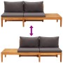 Garden furniture 3 pcs cushions dark gray acacia wood by vidaXL, Garden sets - Ref: Foro24-3087273, Price: 351,53 €, Discount: %