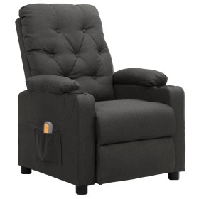 Sillón de masaje de tela gris oscuro de vidaXL, Sillones de masaje eléctricos - Ref: Foro24-339113, Precio: 251,64 €, Descuen...