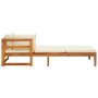 Sun loungers with cream cushions 2 units acacia wood by vidaXL, Garden sets - Ref: Foro24-3087268, Price: 404,78 €, Discount: %