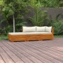 3-piece garden furniture with solid acacia wood cushions by vidaXL, Garden sets - Ref: Foro24-3087305, Price: 383,76 €, Disco...