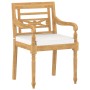 Garden dining set 5 pieces solid teak and cushions by vidaXL, Garden sets - Ref: Foro24-3087041, Price: 680,96 €, Discount: %