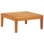 Set muebles de jardín 4 pzas cojines crema madera de acacia de vidaXL, Conjuntos de jardín - Ref: Foro24-3087276, Precio: 567...