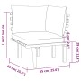 Garden furniture 4 pieces with cushions solid acacia wood by vidaXL, Garden sets - Ref: Foro24-3087030, Price: 271,04 €, Disc...