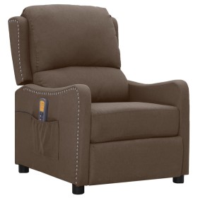 Taupe gray fabric reclining massage chair by vidaXL, Electric massage chairs - Ref: Foro24-339038, Price: 188,99 €, Discount: %