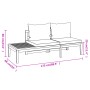 Garden benches with dark gray cushions 2 pcs acacia wood by vidaXL, Garden sets - Ref: Foro24-3087281, Price: 439,22 €, Disco...