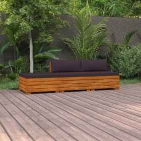 3-piece garden furniture with solid acacia wood cushions by vidaXL, Garden sets - Ref: Foro24-3087329, Price: 348,70 €, Disco...