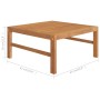 Set de muebles de jardín 6 pzas madera de teca y cojines crema de vidaXL, Conjuntos de jardín - Ref: Foro24-3087214, Precio: ...