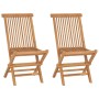 3-piece solid teak wood garden dining set by vidaXL, Garden sets - Ref: Foro24-3087188, Price: 218,28 €, Discount: %