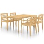 Garten-Essgruppe 5-teilig aus massivem Teakholz von vidaXL, Gartensets - Ref: Foro24-3087039, Preis: 643,99 €, Rabatt: %