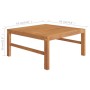 Set de muebles de jardín 5 pzas madera de teca y cojines crema de vidaXL, Conjuntos de jardín - Ref: Foro24-3087198, Precio: ...